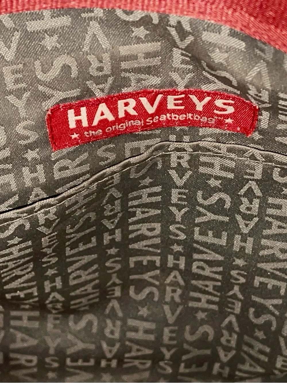 Harvey’s Original Seatbelt Bags Burgundy Red Tote & Mini Purse  Red